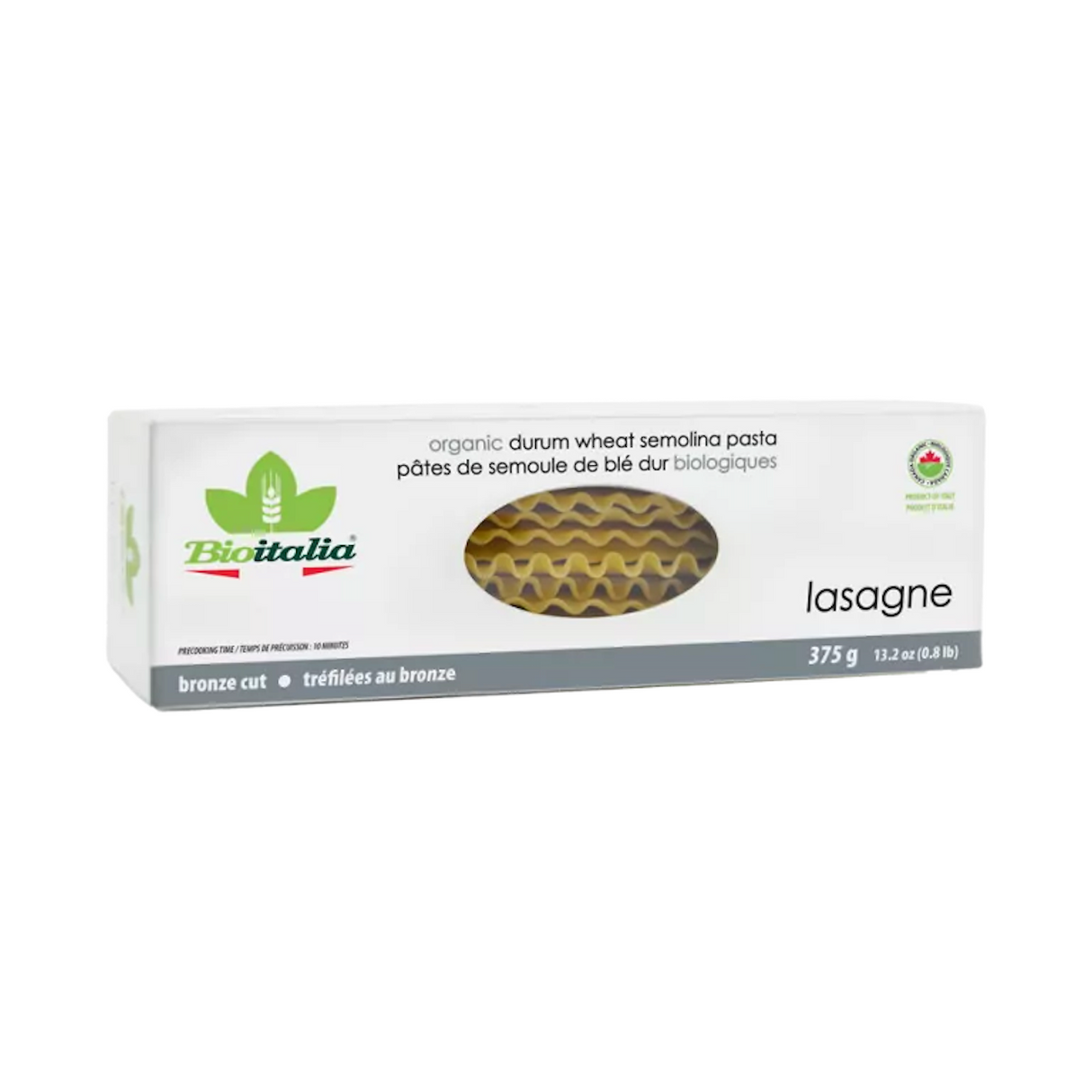 Bioitalia Organic Durum Wheat Semolina Pennoni Lasagne 375g available at The Prickly Pineapple