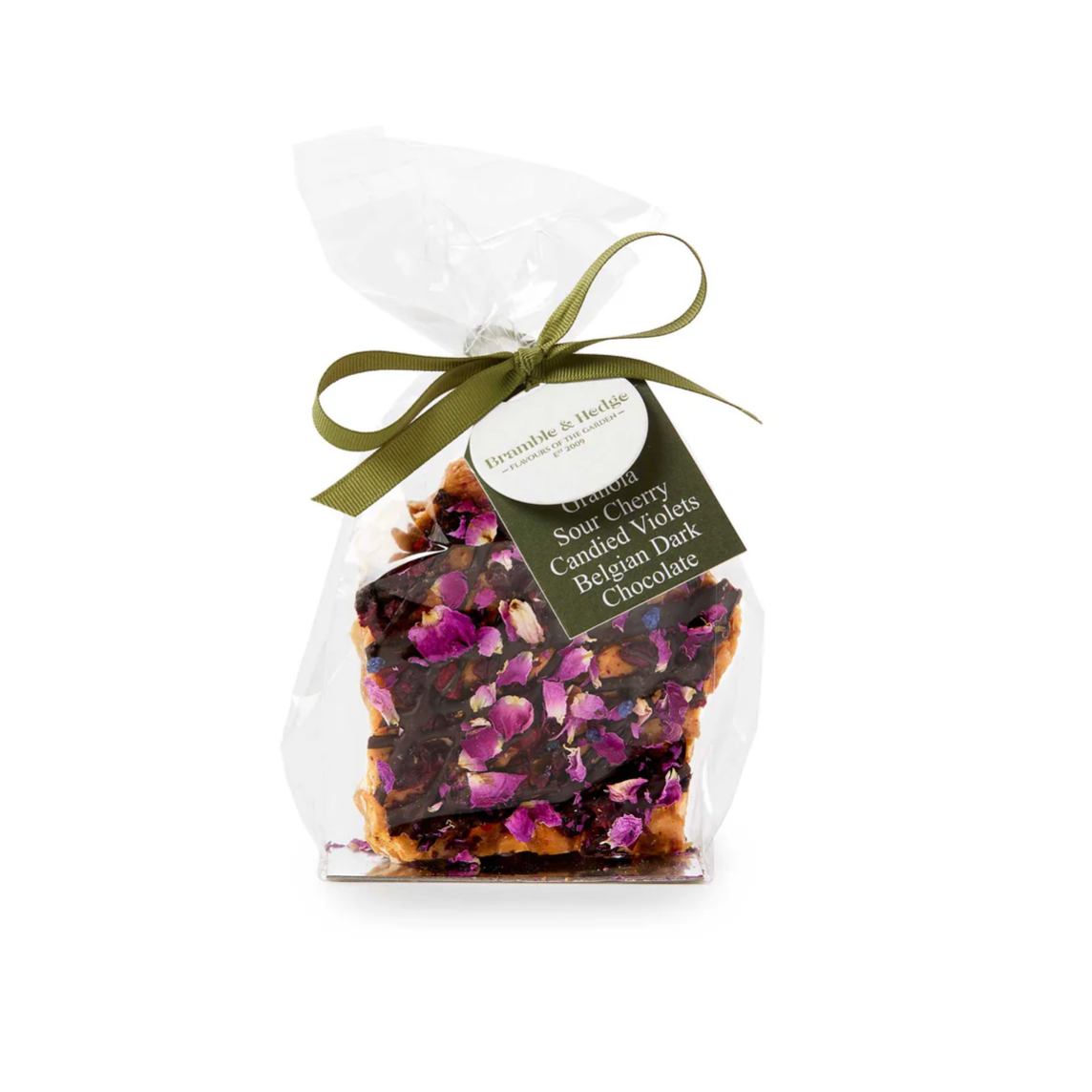 Bramble & Hedge Sour Cherry Coconut Granola Peanut Brittle 200g (GF) available at The Prickly Pineapple