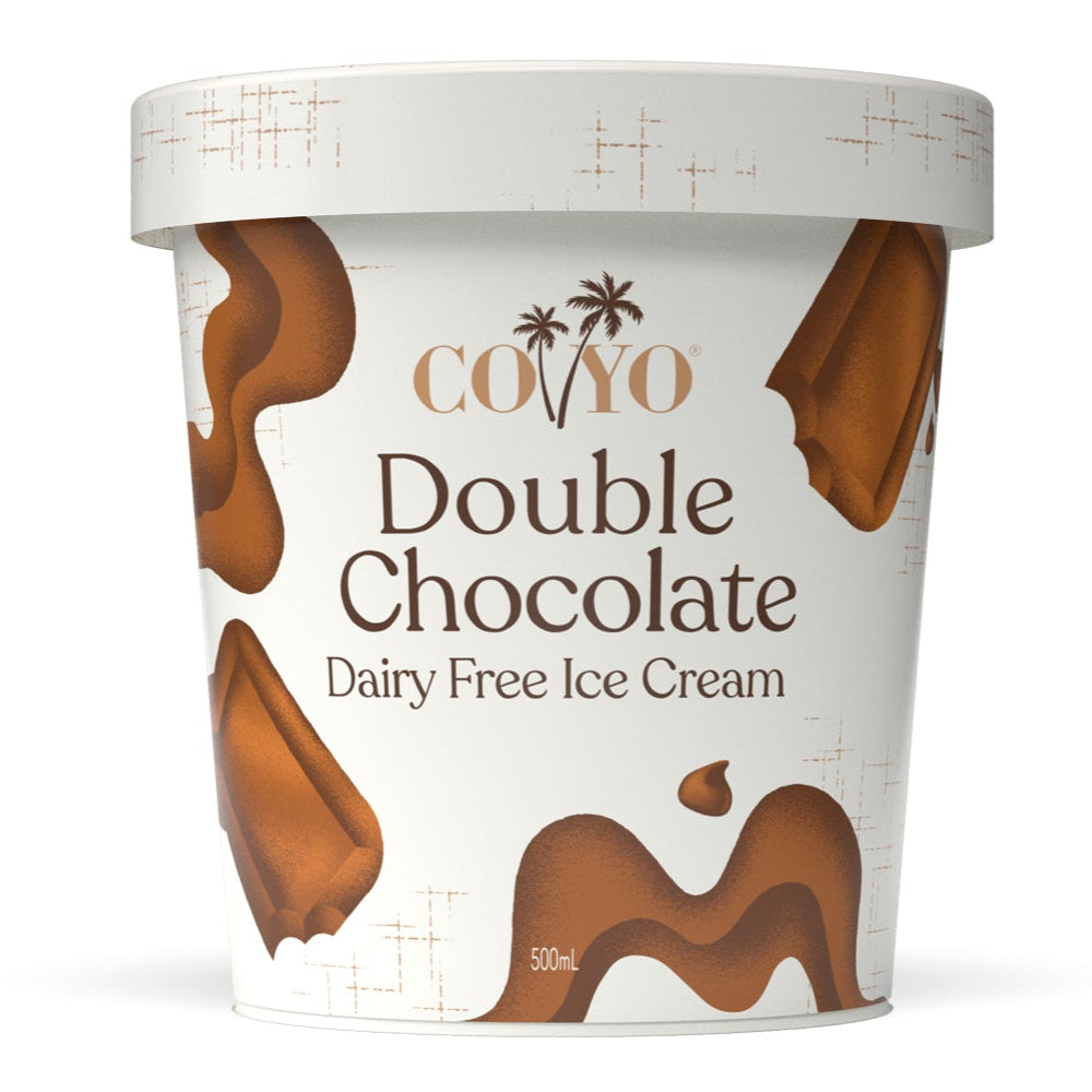 Coyo Organic Dairy Free Icecream Double Chocolate 500ml available at The Prickly Pineapple