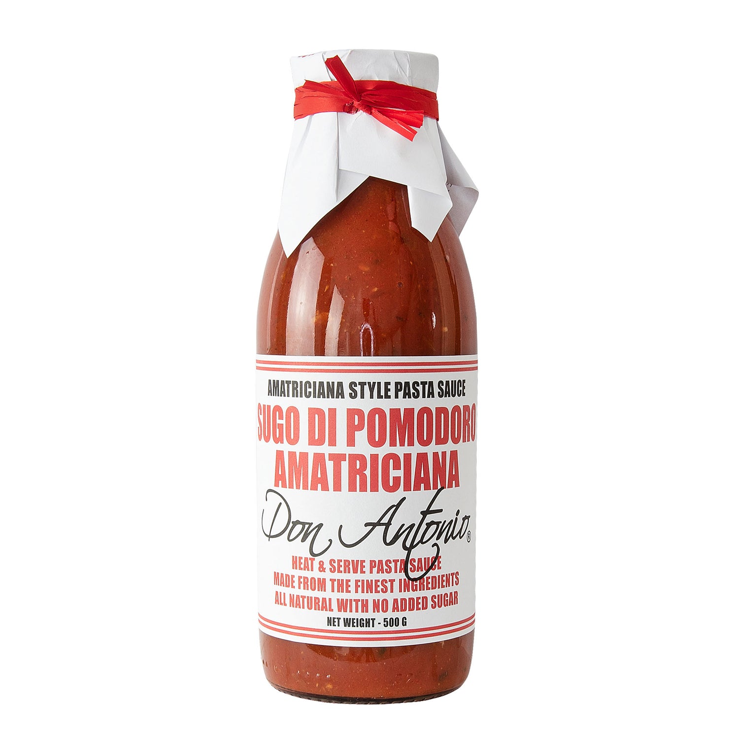 Don Antonia Pasta Sauce Amatriciana 500g available at The Prickly Pineapple