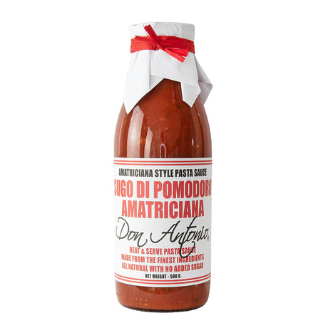 Don Antonia Pasta Sauce Amatriciana 500g available at The Prickly Pineapple