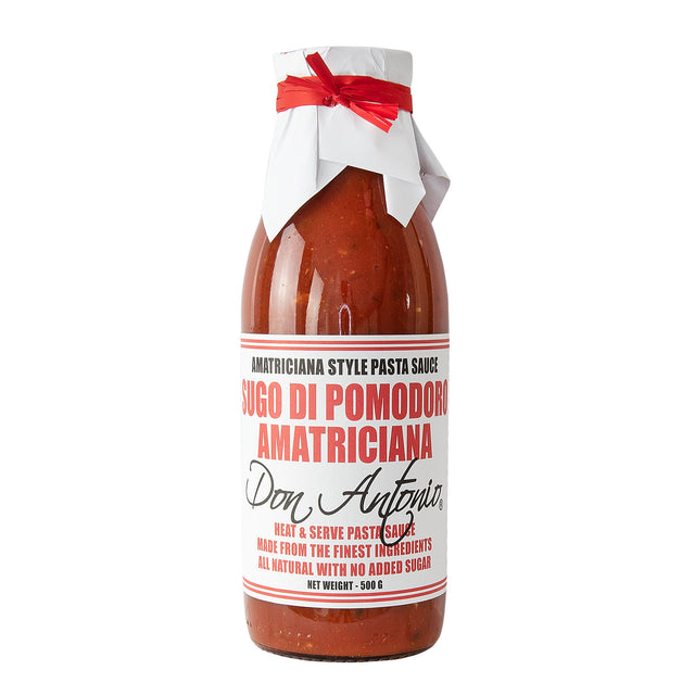 Don Antonia Pasta Sauce Amatriciana 500g available at The Prickly Pineapple