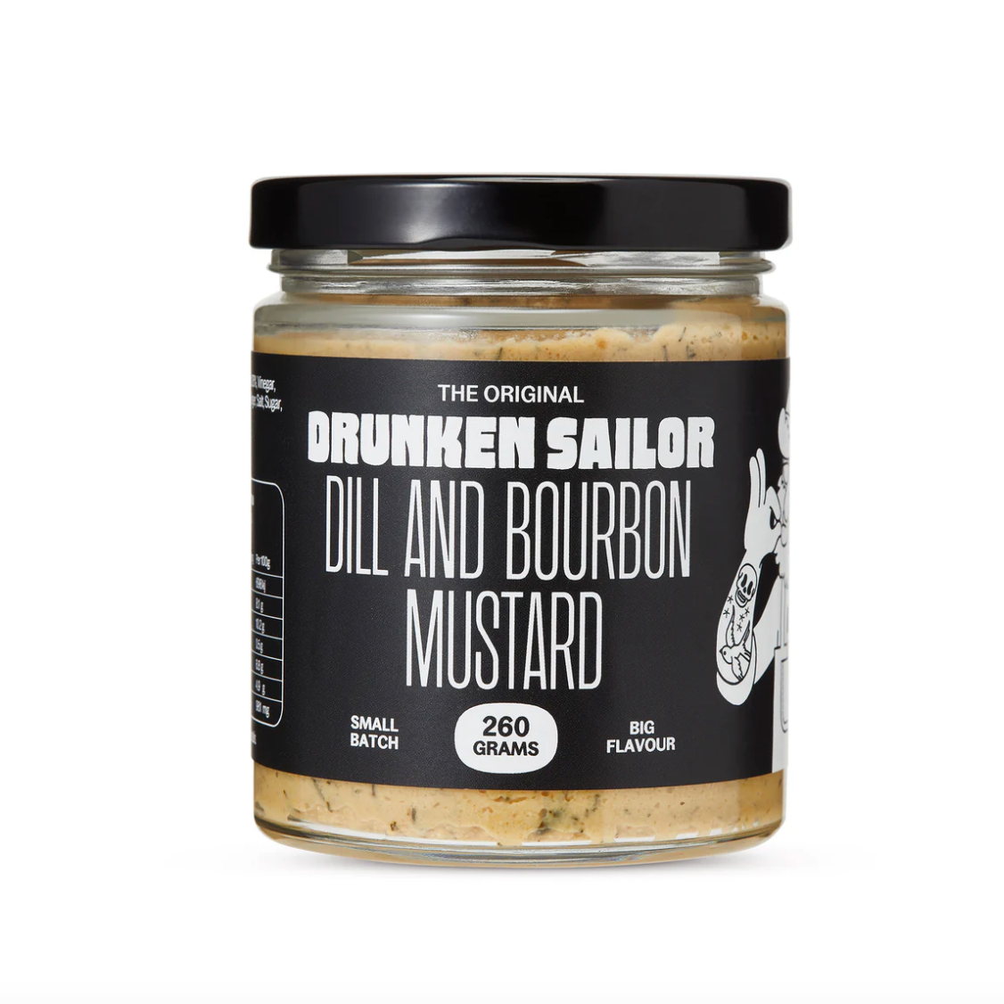 Drunken Sailor Dill & Bourbon Mustard available at The Prickly Pineapple