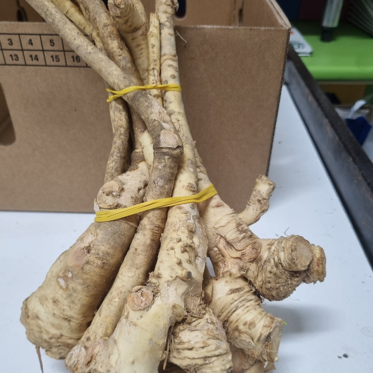 Horseradish per kg available at The Prickly Pineapple