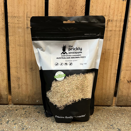 TPP Organic Australian Brown Rice 1kg available at The Prickly Pineapple