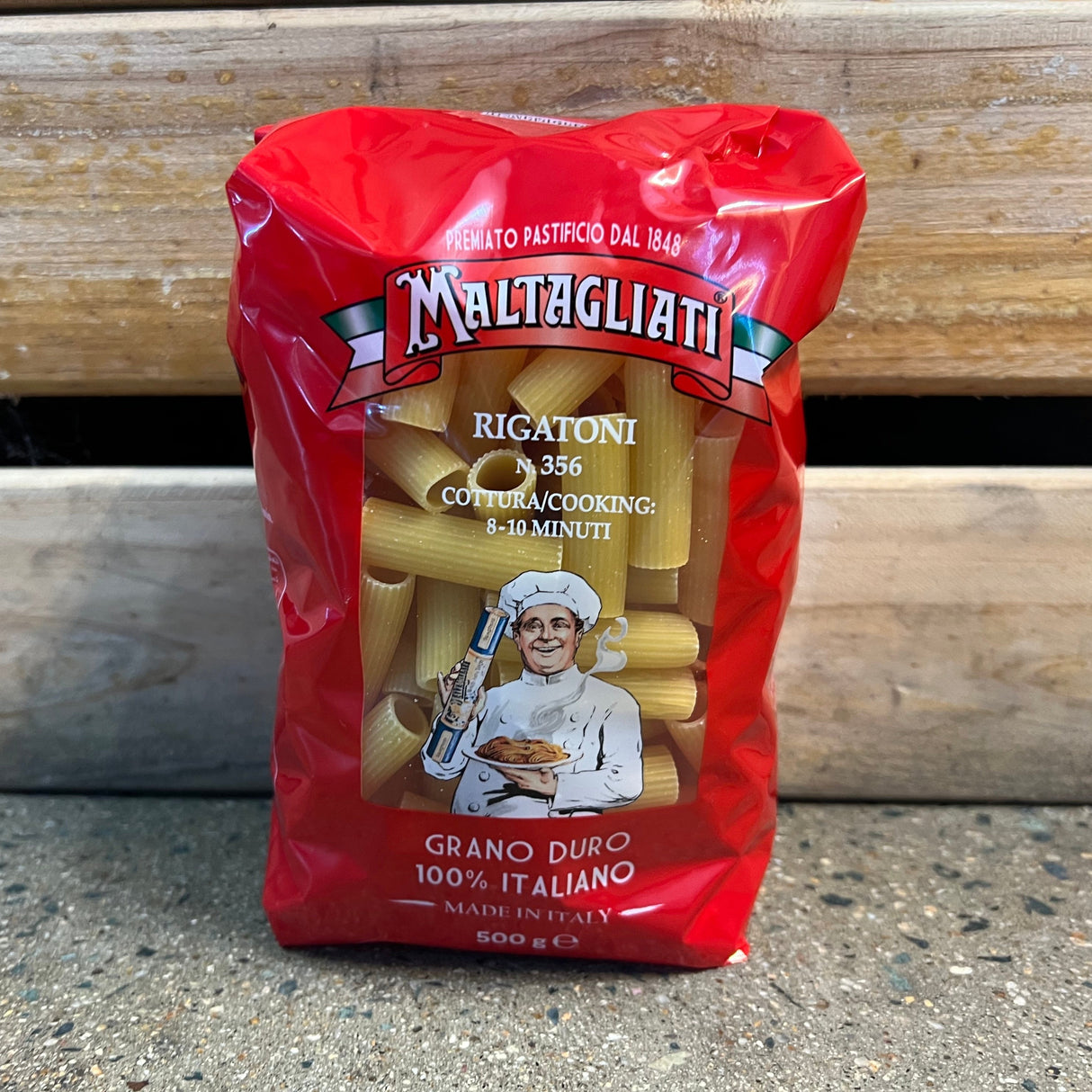 Maltagliati Pasta Rigatoni 500g available at The Prickly Pineapple