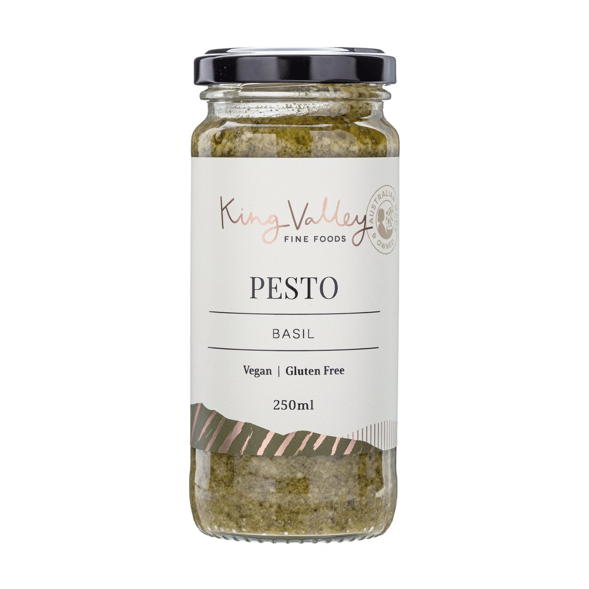 King Valley Fine Foods Basil Pesto 250ml available at The Prickly Pineapple