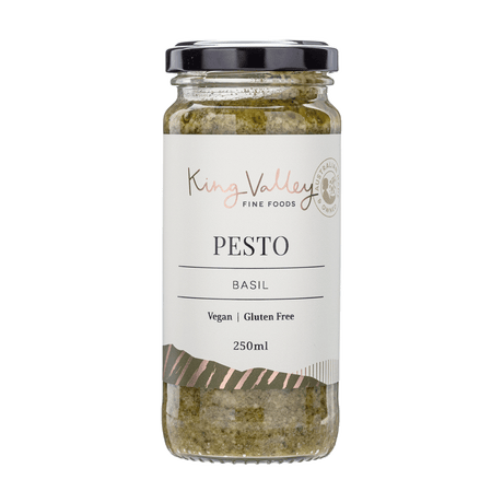 King Valley Fine Foods Basil Pesto 250ml available at The Prickly Pineapple