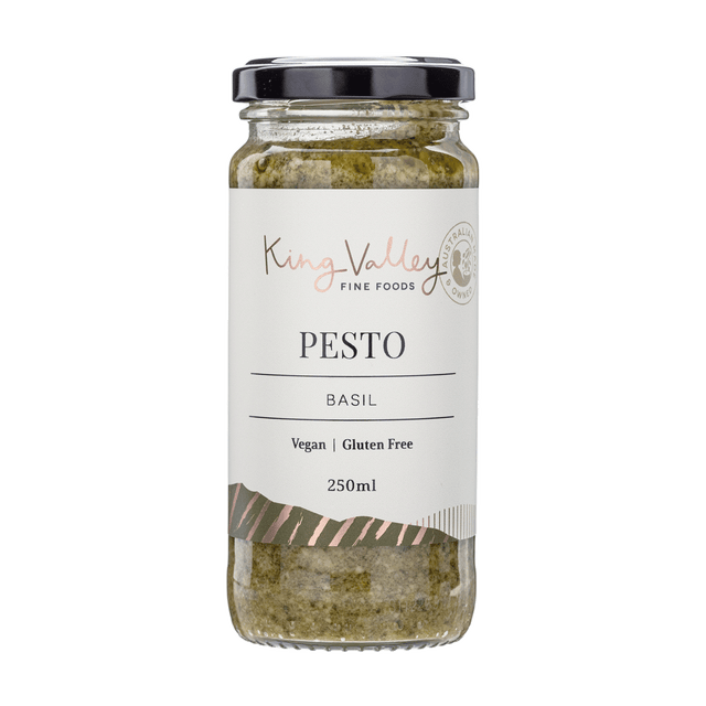 King Valley Fine Foods Basil Pesto 250ml available at The Prickly Pineapple