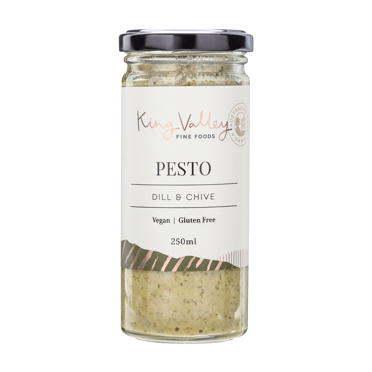 King Valley Fine Foods Dill & Chive Pesto 250ml available at The Prickly Pineapple