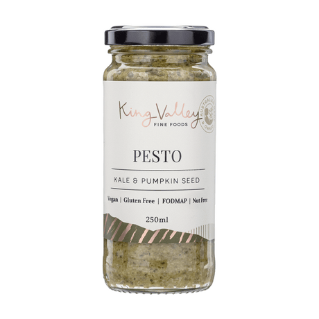 King Valley Fine Foods Kale & Pumpkin Seed Pesto 250ml available at The Prickly Pineapple