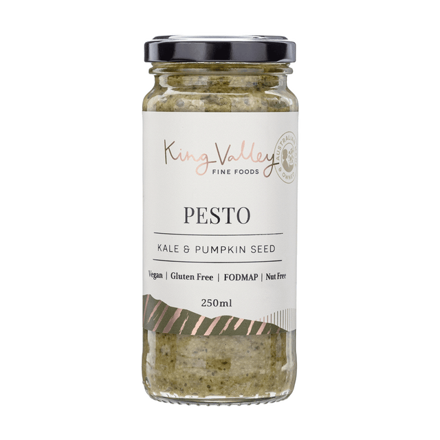 King Valley Fine Foods Kale & Pumpkin Seed Pesto 250ml available at The Prickly Pineapple