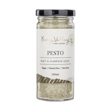 King Valley Fine Foods Mint & Pumpkin Seed Pesto 250ml available at The Prickly Pineapple