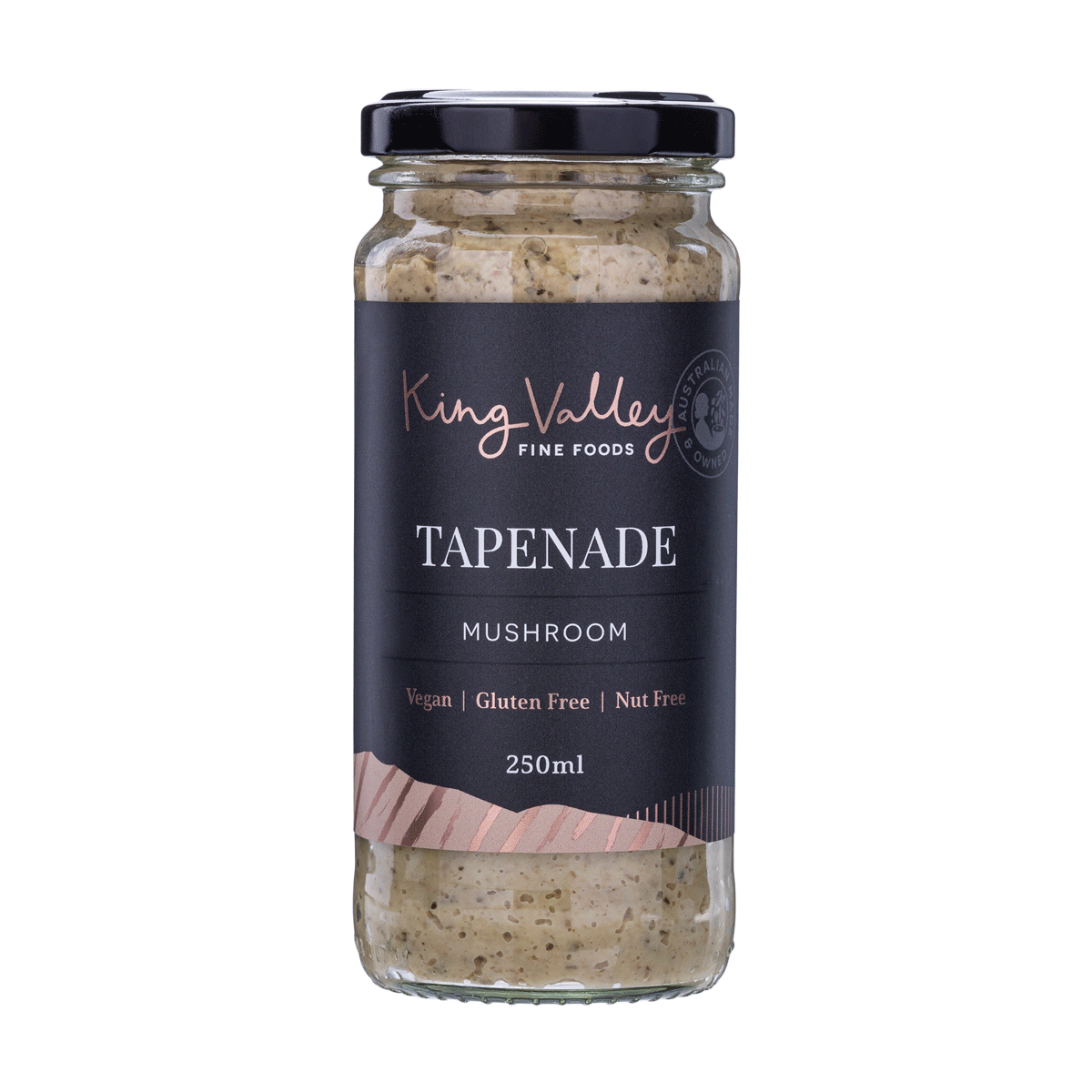 King Valley Fine Foods Mushroom Tapenade 250ml available at The Prickly Pineapple