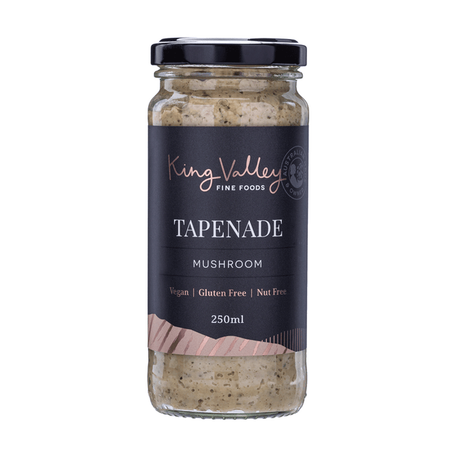 King Valley Fine Foods Mushroom Tapenade 250ml available at The Prickly Pineapple