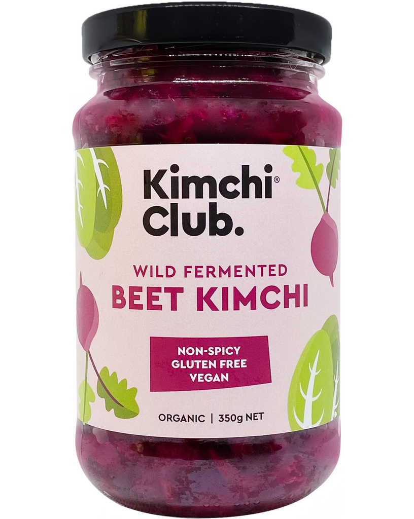 Kimchi Club Organic Beet Kimchi 350g available at The Prickly Pineapple