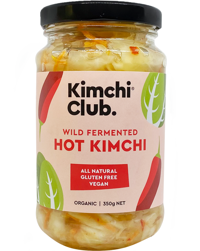 Kimchi Club Organic Hot Kimchi 350g available at The Prickly Pineapple