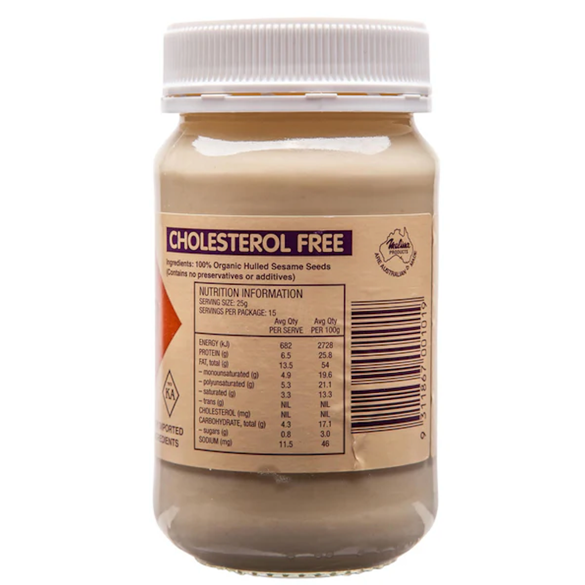 Melissa Organic Sesame Tahini 375g available at The Prickly Pineapple