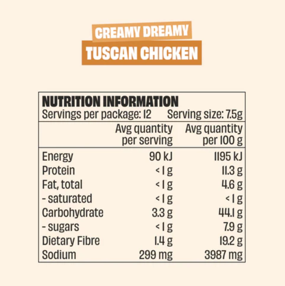 Mingle Tuscan Chicken Seasoning 35g available at The Prickly Pineapple
