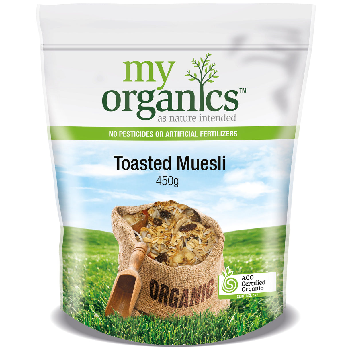 My Organics Toasted Muesli 450g available at The Prickly Pineapple