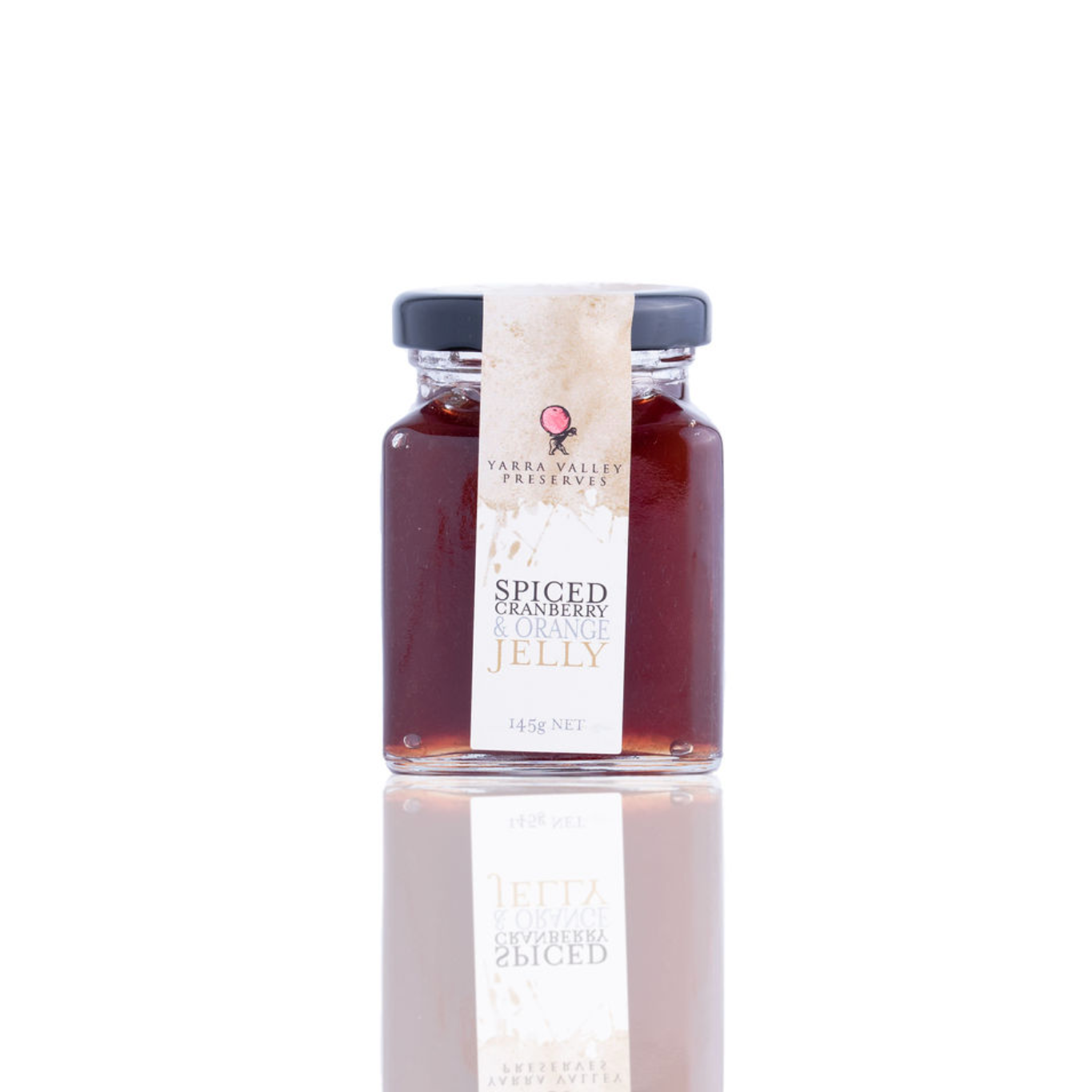 Yarra Valley Gourmet Foods Jelly Varieties (GF) 150g spiced cranberry and orange available at The Prickly Pineapple