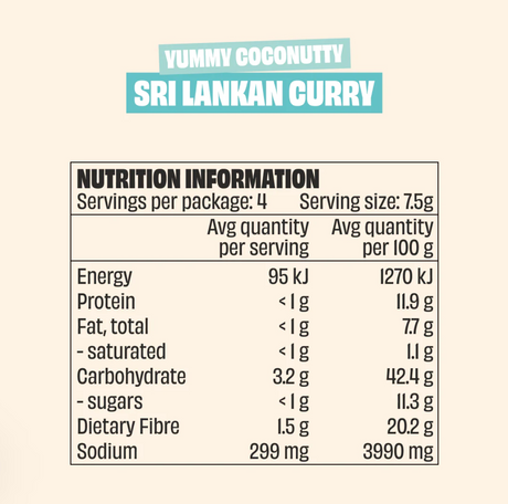 Mingle Sri Lankan Curry 30g available at The Prickly Pineapple