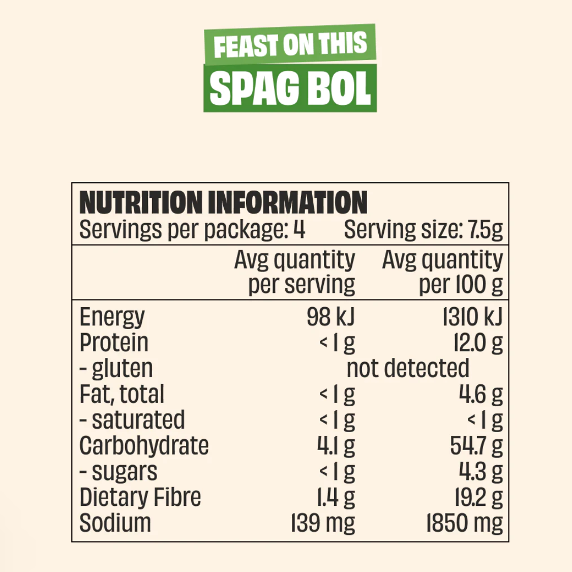Mingle Spag Bol 30g available at The Prickly Pineapple