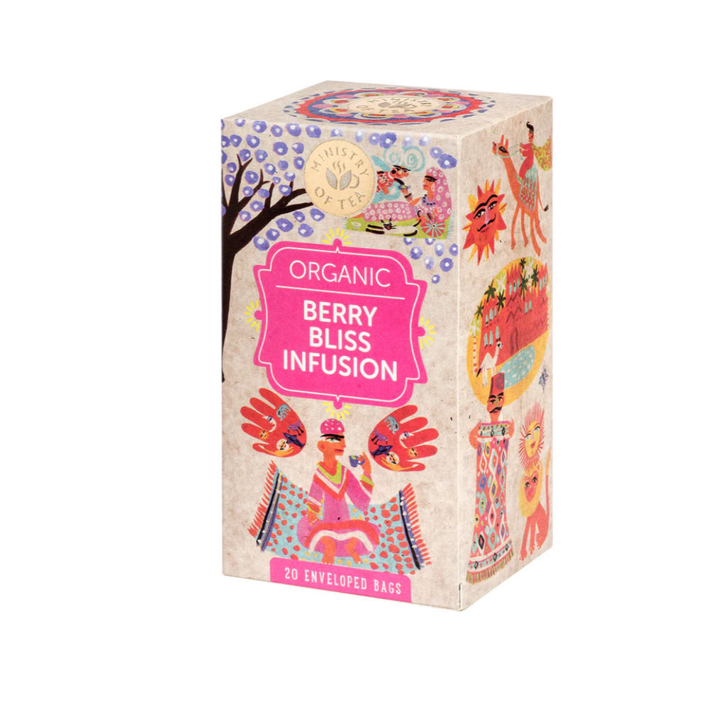 Ministry of Tea Organic Berry Bliss Infusion Tea Bags (20) available at The Prickly Pineapple