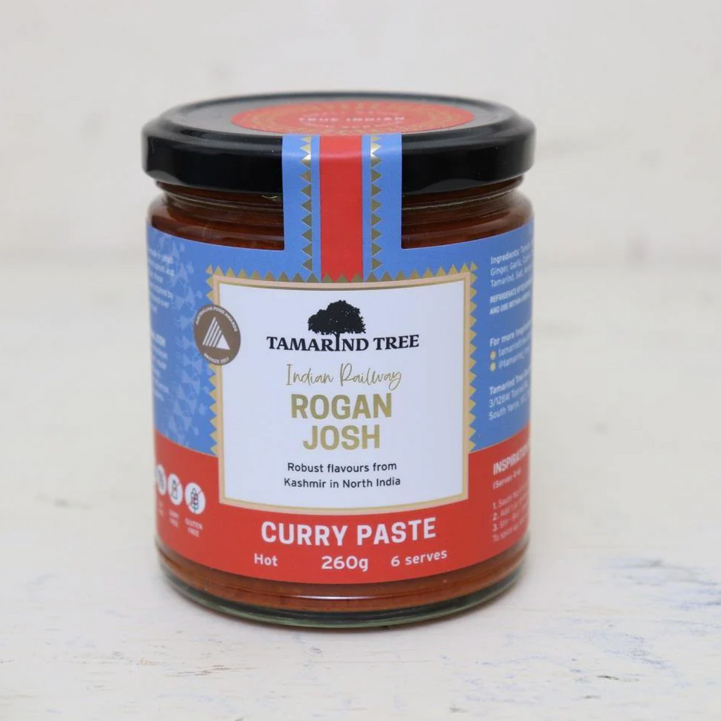 Tamarind Tree Rogan Josh Curry Paste Hot 260g available at The Prickly Pineapple