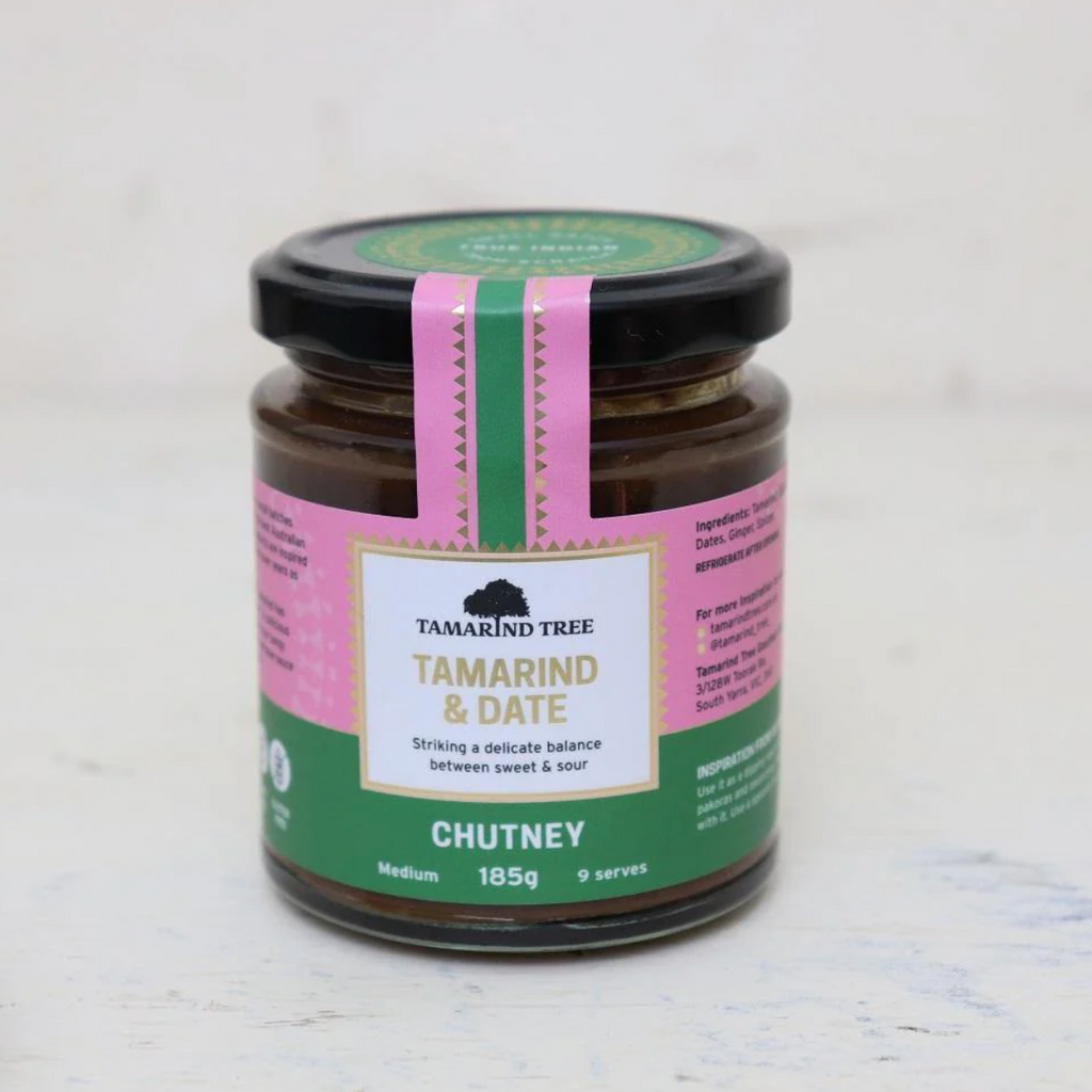 Tamarind Tree Tamarind & Date Chutney medium 185g available at The Prickly Pineapple