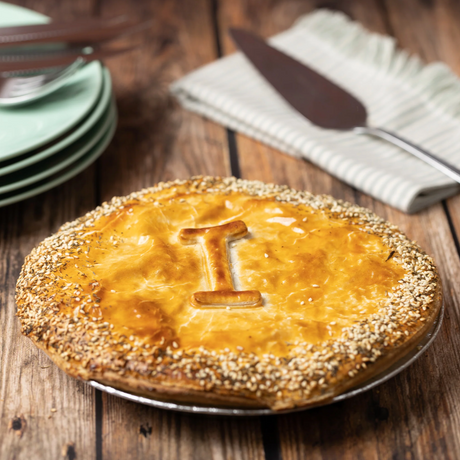 Ivan's Family Chicken, Mushroom & Leek Pie 900g available at The Prickly Pineapple