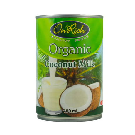 On Rich Organic Coconut Milk 400ml available at The Prickly Pineapple