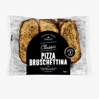 Toscano Pizza Bruschettina 270g available at The Prickly Pineapple