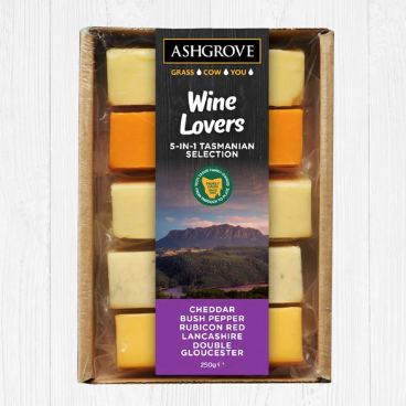 Ashgrove Wine Lovers Cheese Selection 250g available at The Prickly Pineapple