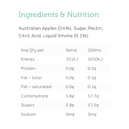 Ugly Duck Smoky Apple Fruit Paste 115g available at The Prickly Pineapple