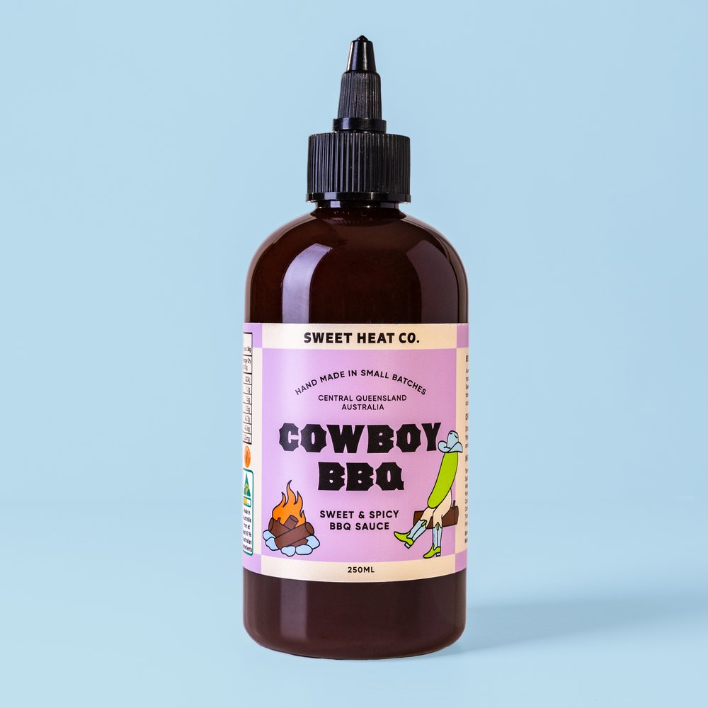 Sweet Heat Co. Cowboy BBQ 250ml available at The Prickly Pineapple