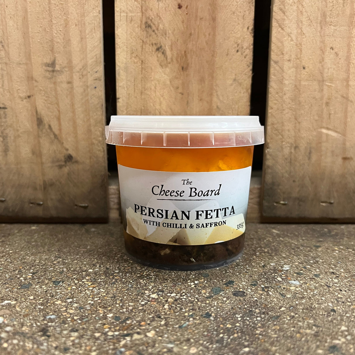 The Cheese Board Persian Fetta with Chilli & Saffron 335g available at The Prickly Pineapple