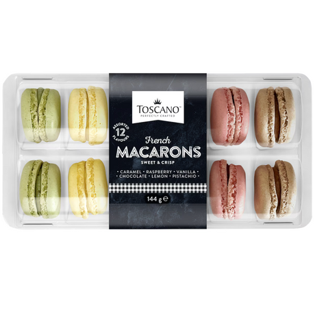 Toscano Mixed Macarons 140g available at The Prickly Pineapple