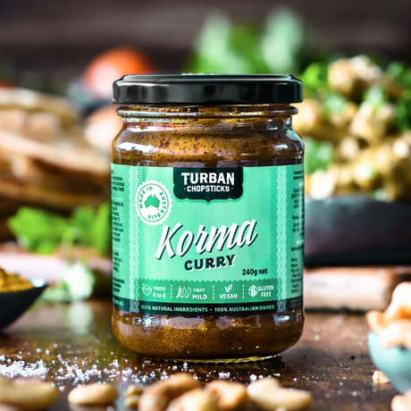 Turban Chopsticks Korma Curry 240g available at The Prickly Pineapple
