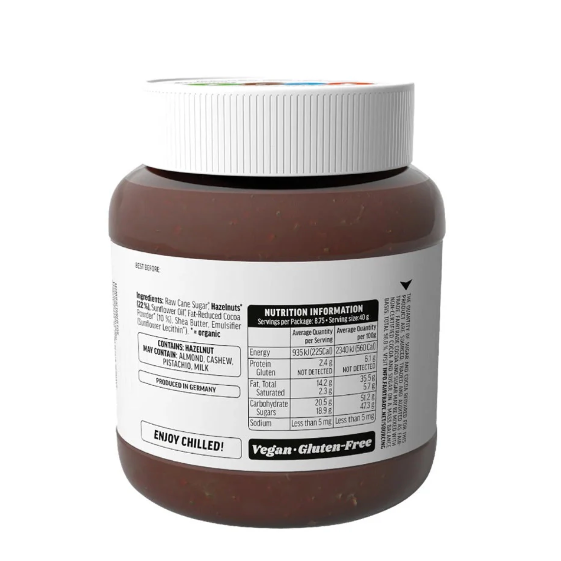 Vego Spread Crunchy Hazelnut Chocolate Spread 350g available at The Prickly Pineapple