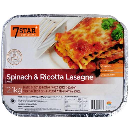 Vesco Spinach & Ricotta Lasagne 2.1kg available at The Prickly Pineapple