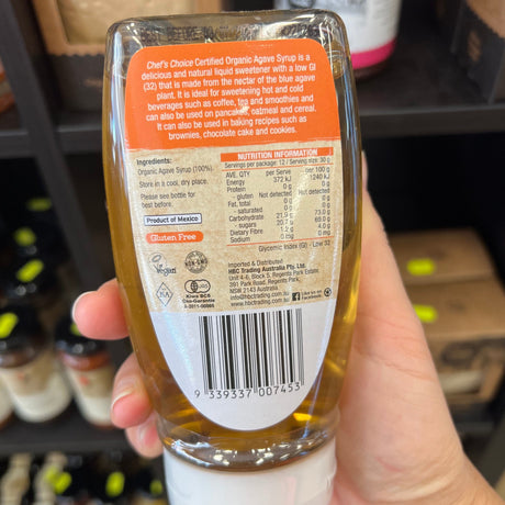 Chef's Choice Organic Agave Syrup available at The Prickly Pineapple