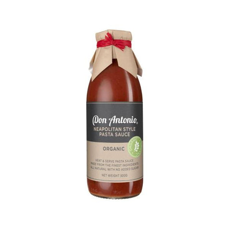 Don Antonio Organic Napoletana Pasta Sauce 500g available at The Prickly Pineapple
