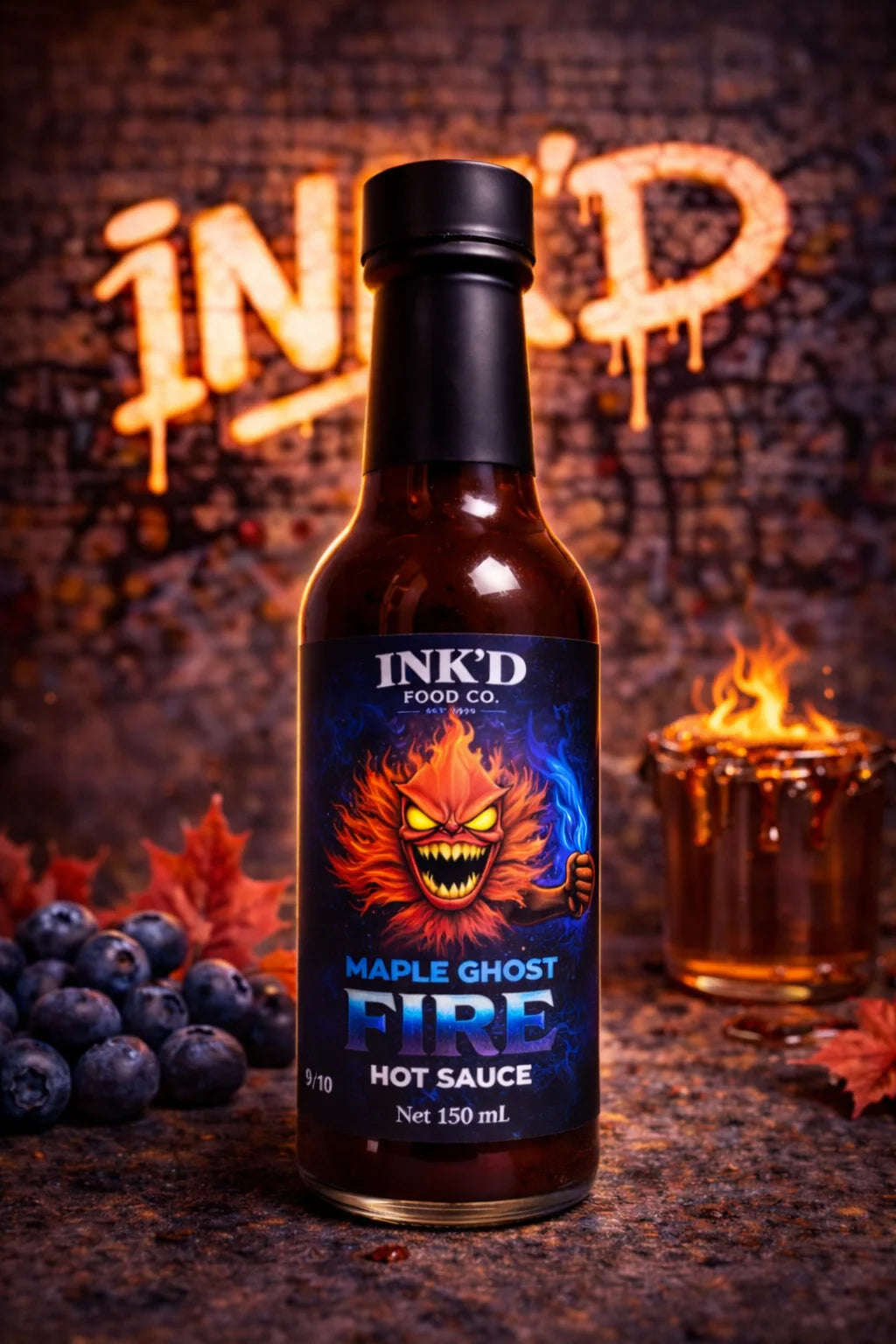 Ink’d Food Co Maple Ghost Hot Sauce 150ml