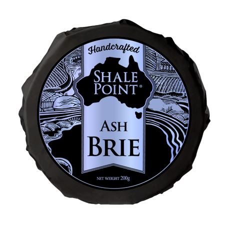 Shale Point Ash Brie 200g available at The Prickly Pineapple