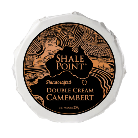 Shale Point Double Cream Camembert 200g available at The Prickly Pineapple