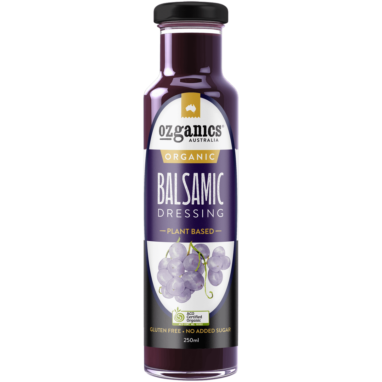 Ozganics Balsamic with Olive Oil Dressing 250ml Plant Based available at The Prickly Pineapple