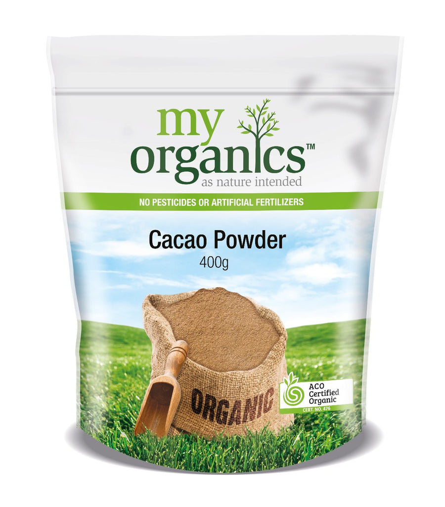 My Organics Natural Cacao Powder 400g available at The Prickly Pineapple