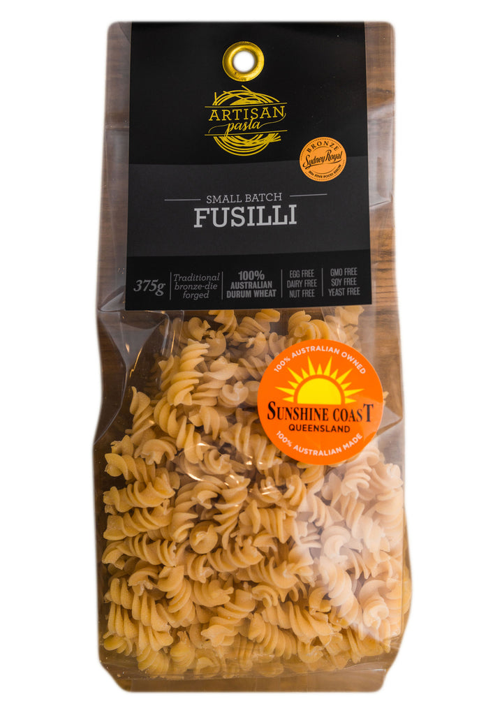 Artisan pasta small batch fusilli available at The Prickly Pineapple