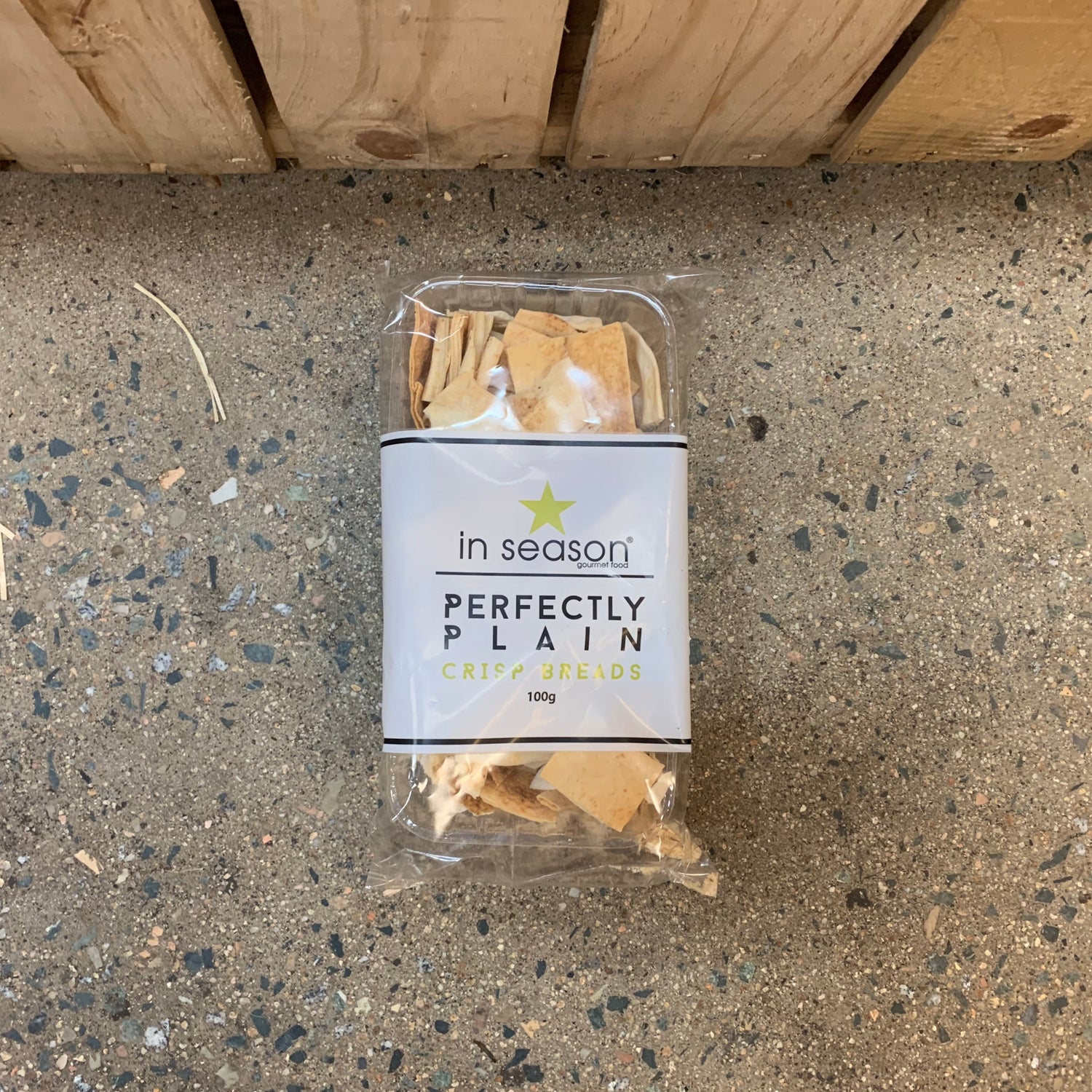 In Season Crisp Breads Perfectly Plain 100g available at The Prickly Pineapple